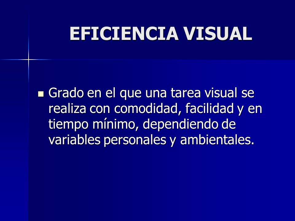 EFICIENCIA VISUAL