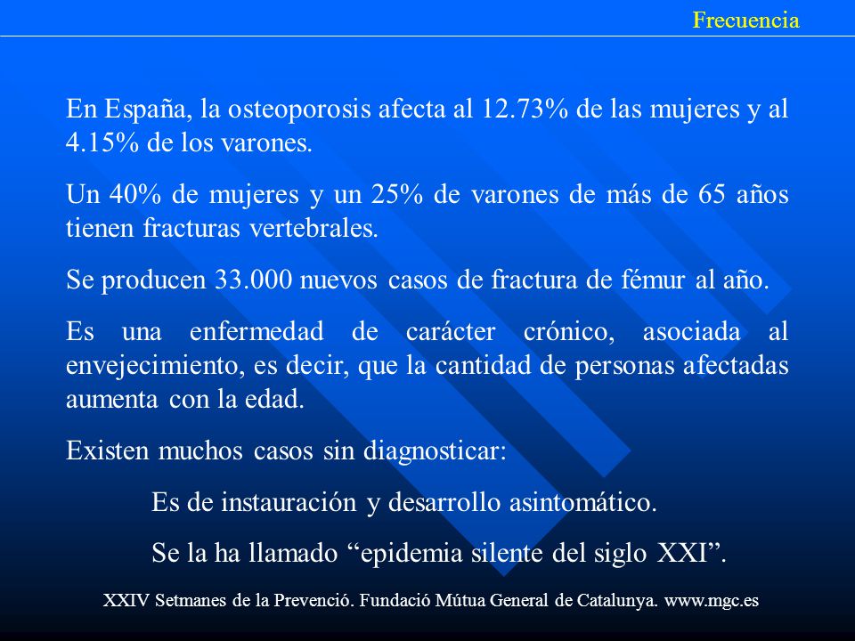 Se producen nuevos casos de fractura de fémur al año.