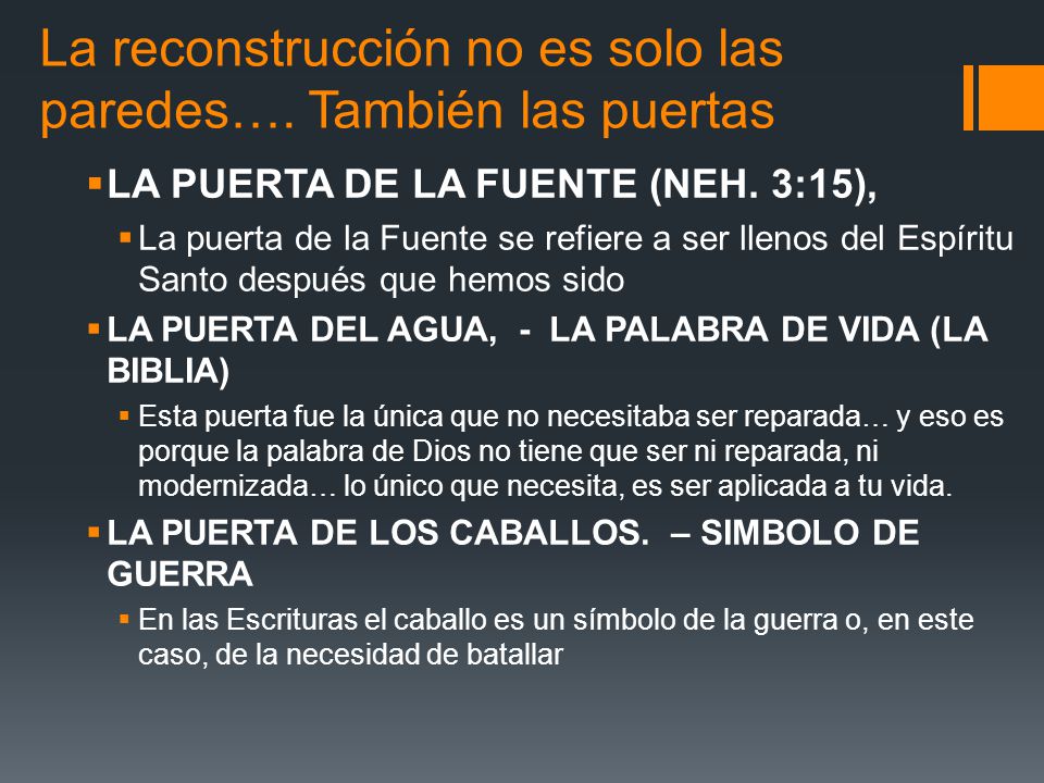 La reconstrucción no es solo las paredes…. También las puertas