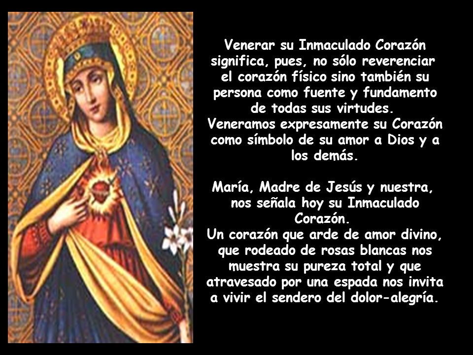 Venerar su Inmaculado Corazón significa, pues, no sólo reverenciar