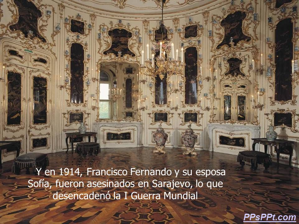 Y en 1914, Francisco Fernando y su esposa Sofía, fueron asesinados en Sarajevo, lo que desencadenó la I Guerra Mundial