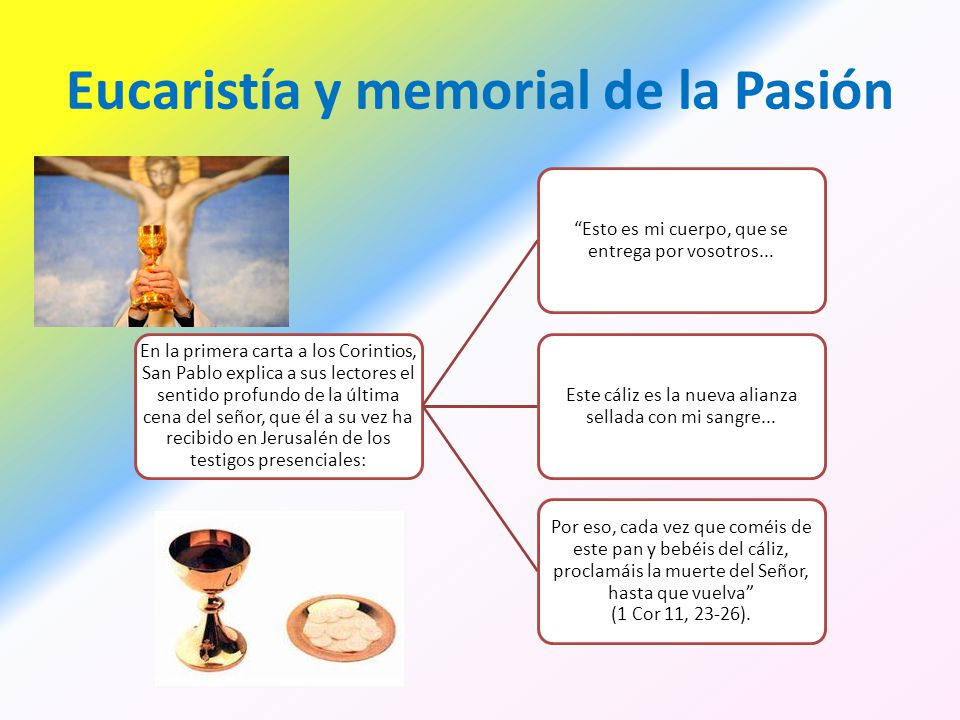 Eucaristía y memorial de la Pasión