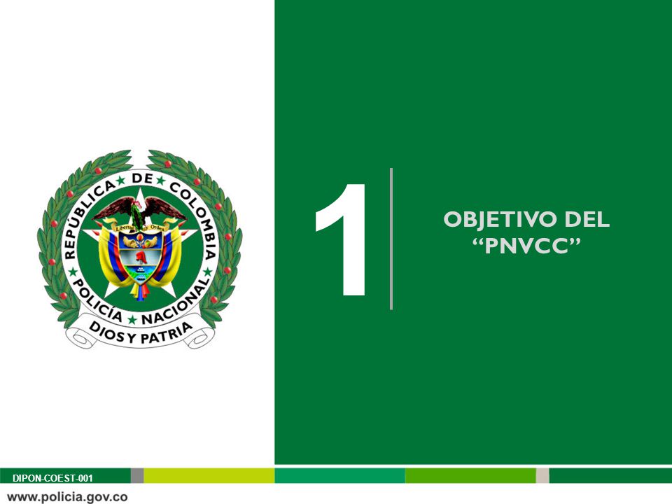 1 OBJETIVO DEL PNVCC Plantilla de estilo contenido por capítulos