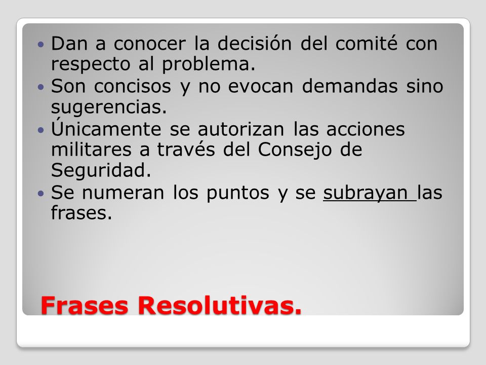 Dan a conocer la decisión del comité con respecto al problema.