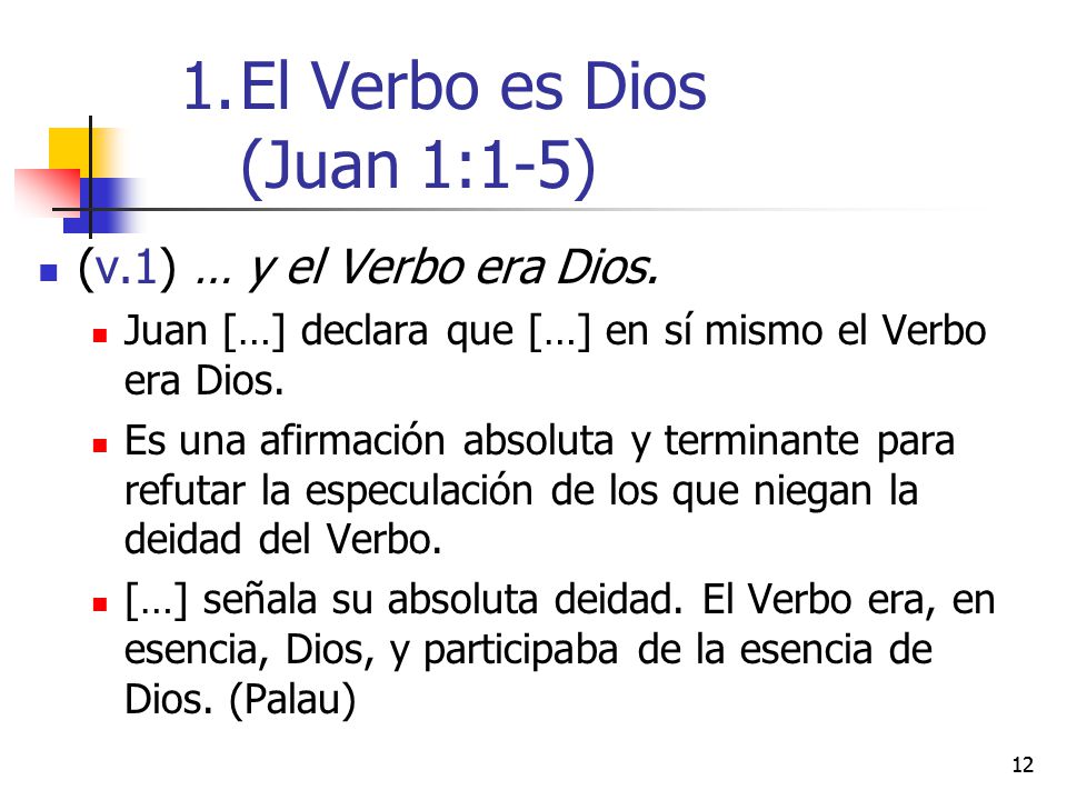 El Verbo es Dios (Juan 1:1-5)