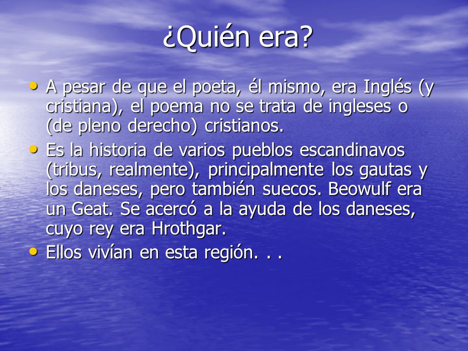 ¿Quién era A pesar de que el poeta, él mismo, era Inglés (y cristiana), el poema no se trata de ingleses o (de pleno derecho) cristianos.