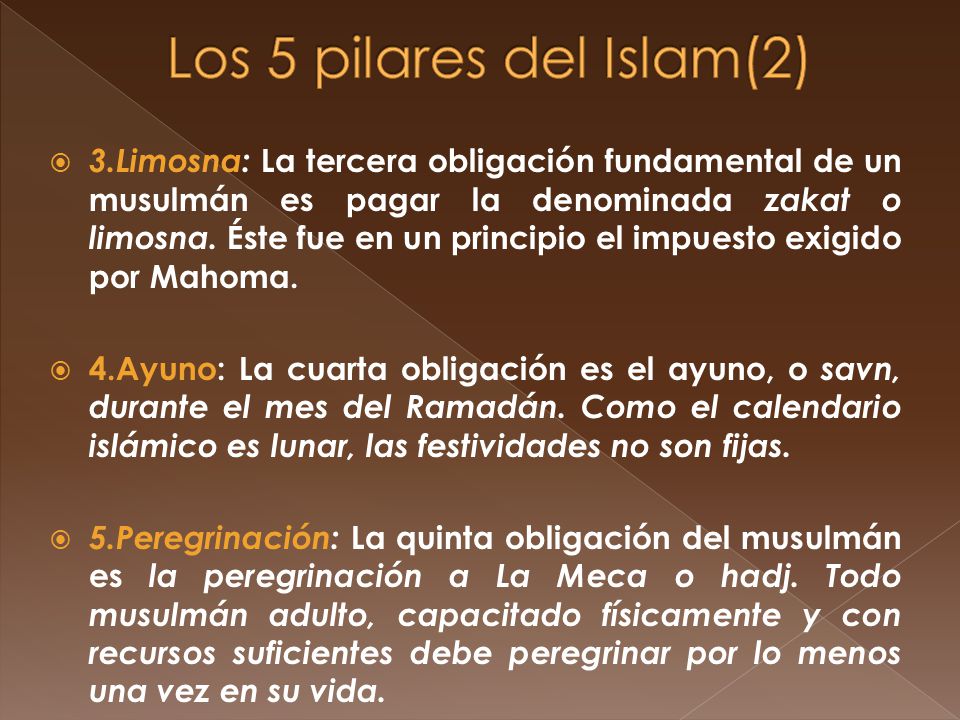 Los 5 pilares del Islam(2)