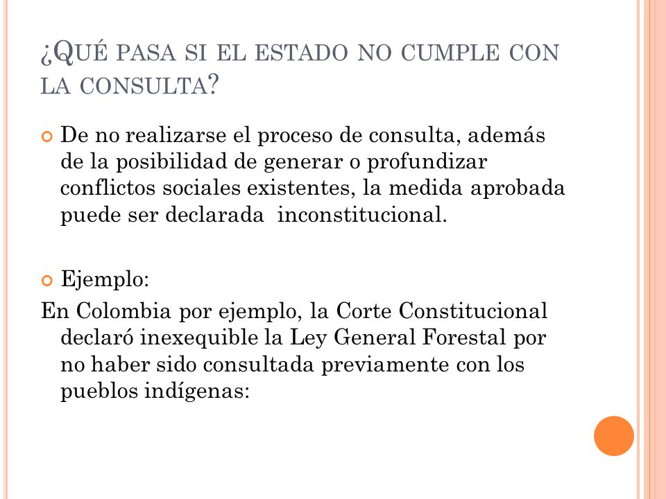 ¿Qué pasa si el estado no cumple con la consulta