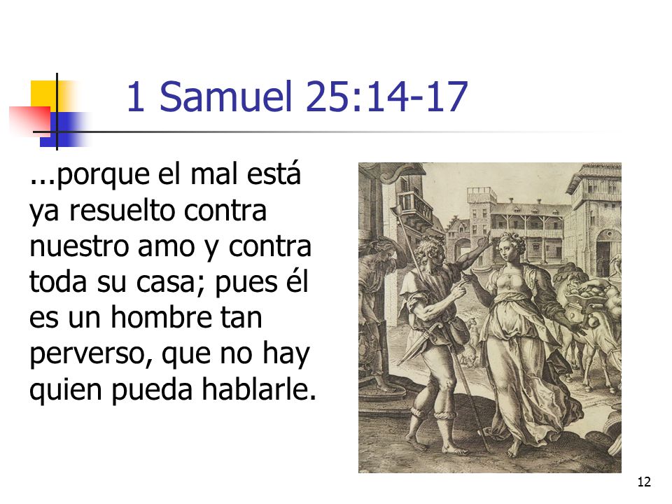 1 Samuel 25:14-17