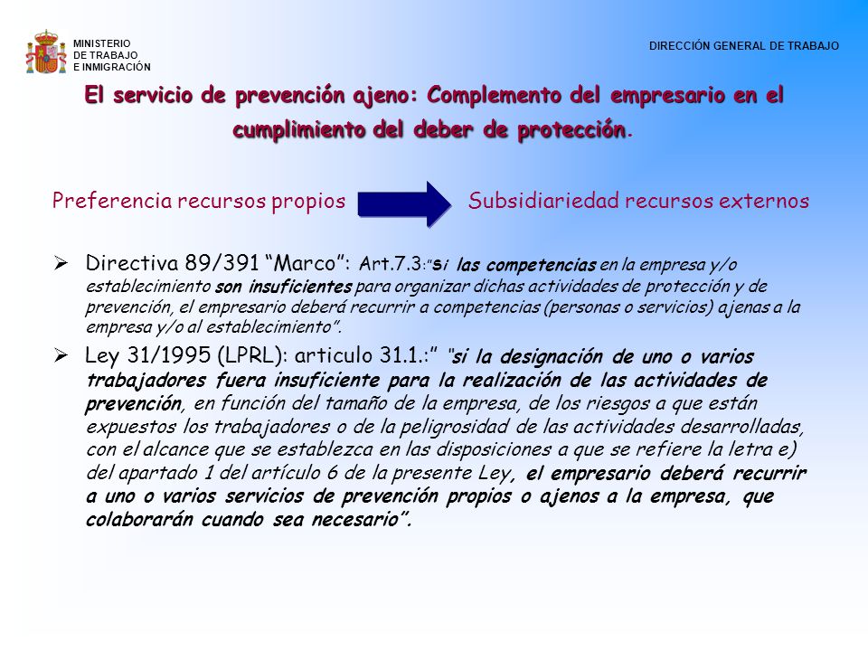 El servicio de prevención ajeno: Complemento del empresario en el cumplimiento del deber de protección.