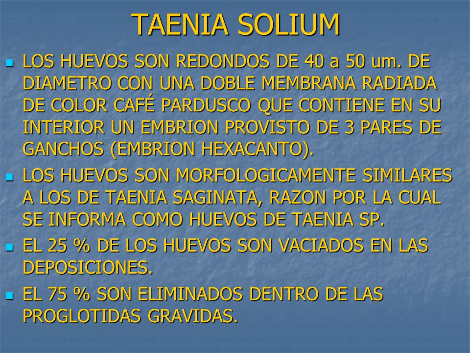 TAENIA SOLIUM