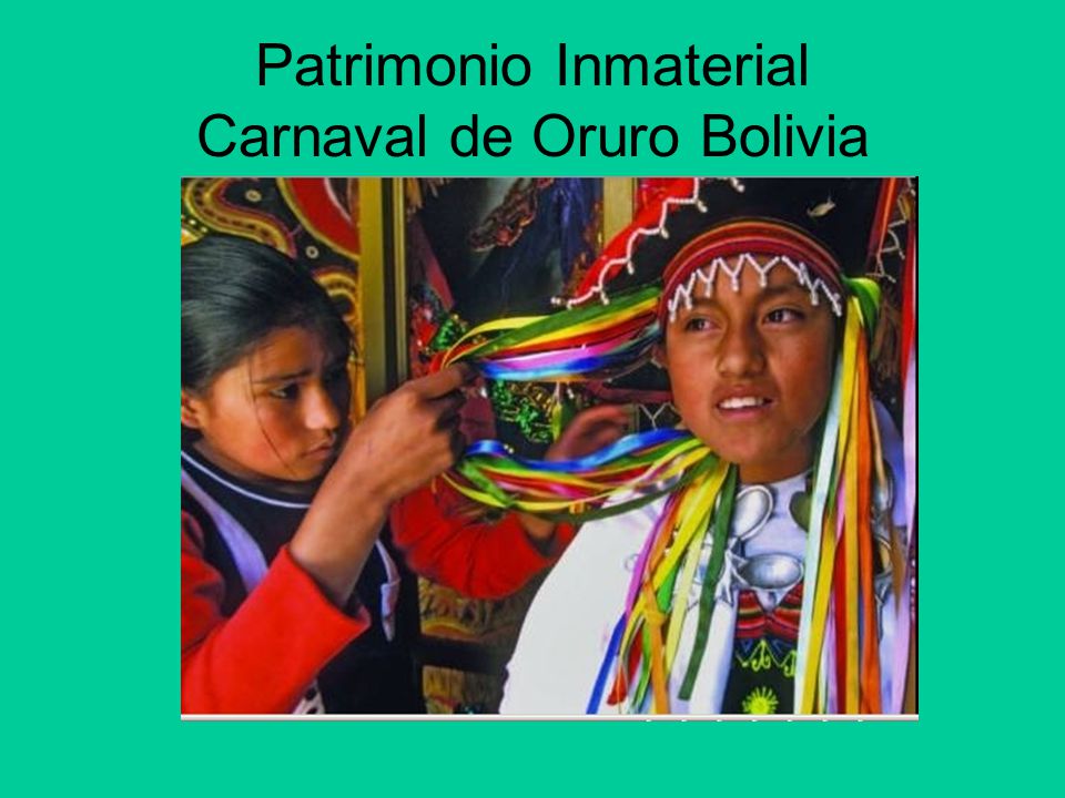Patrimonio Inmaterial Carnaval de Oruro Bolivia
