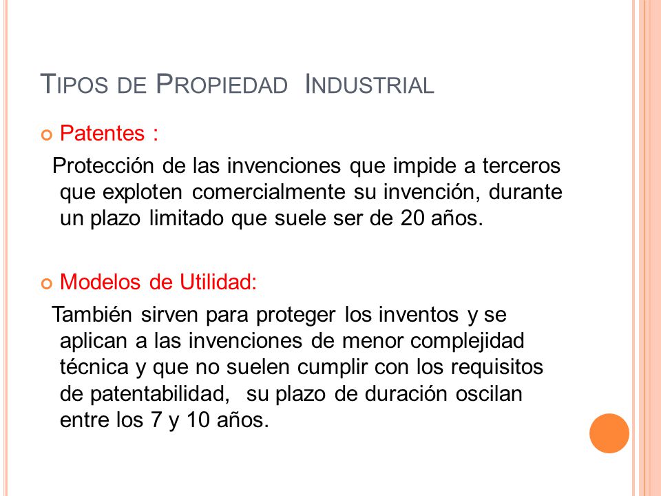 Tipos de Propiedad Industrial