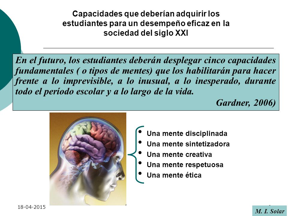 Capacidades que deberían adquirir los estudiantes para un desempeño eficaz en la sociedad del siglo XXI