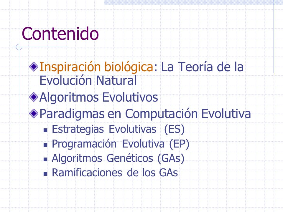 Contenido Inspiración biológica: La Teoría de la Evolución Natural