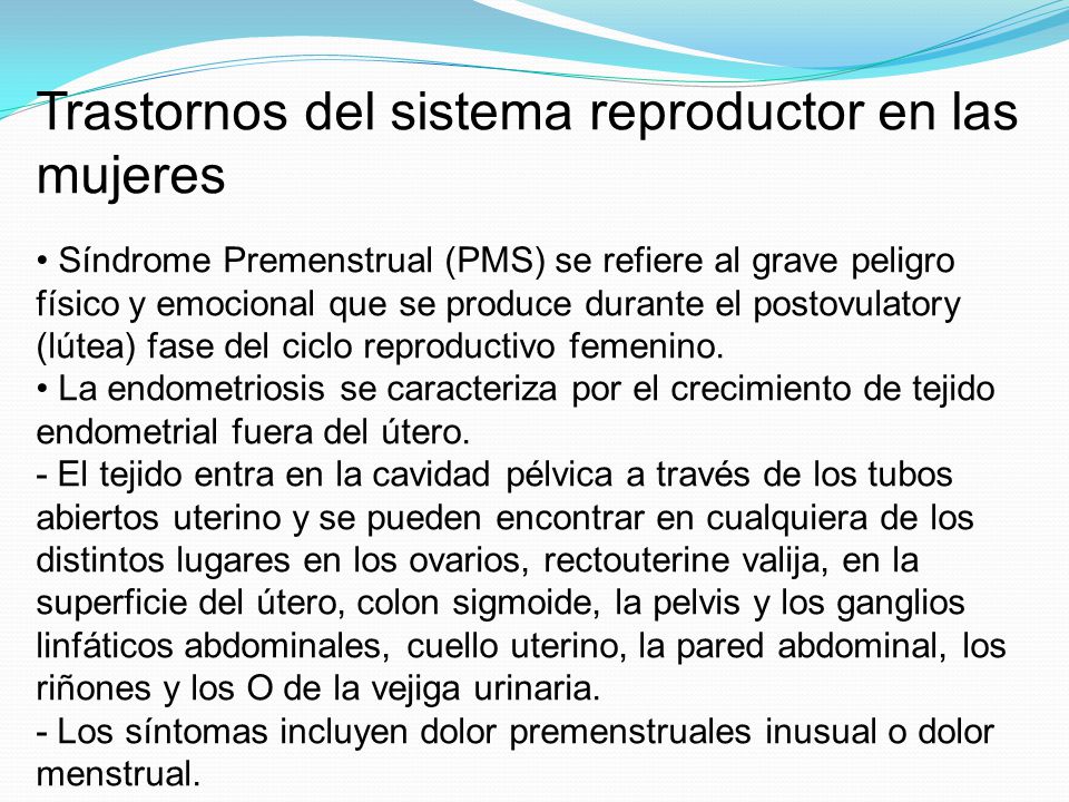Trastornos del sistema reproductor en las mujeres