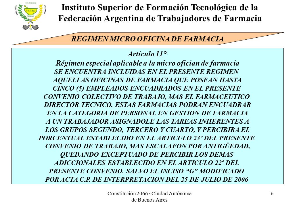 Instituto Superior de Formación Tecnológica de la Federación Argentina de Trabajadores de Farmacia