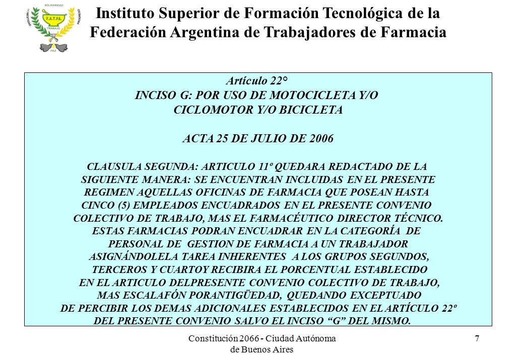 Instituto Superior de Formación Tecnológica de la Federación Argentina de Trabajadores de Farmacia