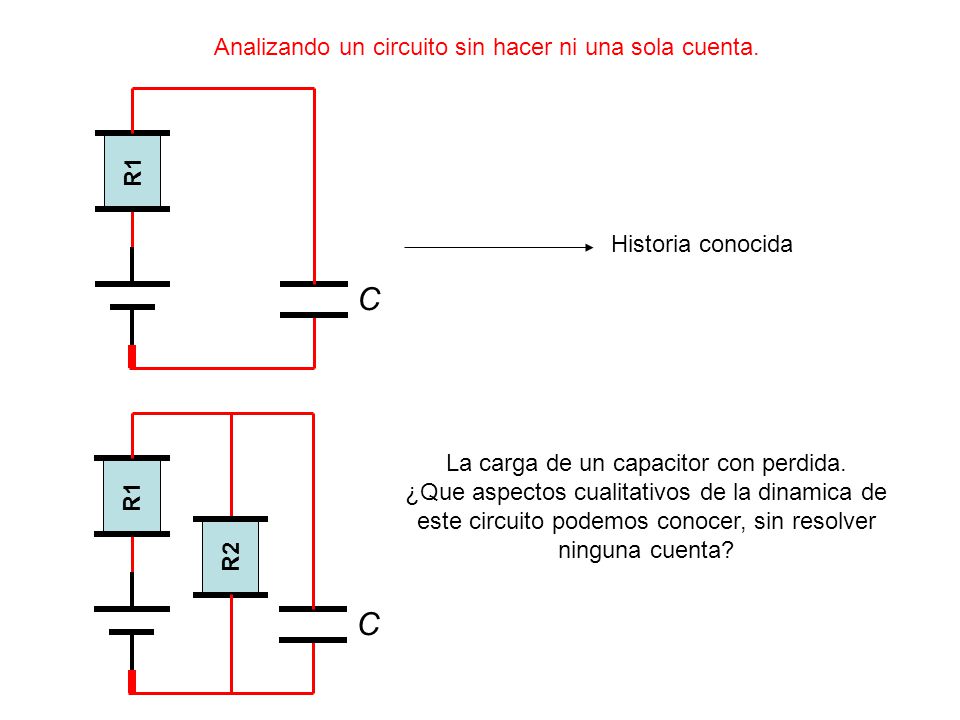 C C Analizando un circuito sin hacer ni una sola cuenta. R1