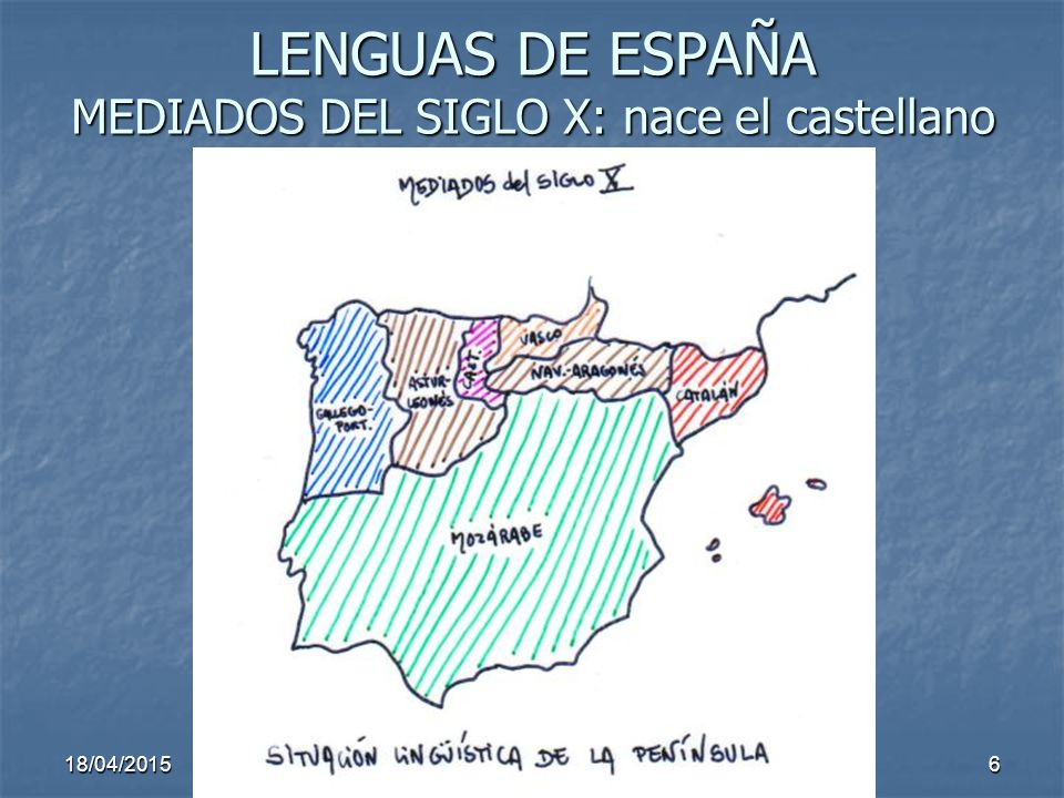 LENGUAS DE ESPAÑA MEDIADOS DEL SIGLO X: nace el castellano