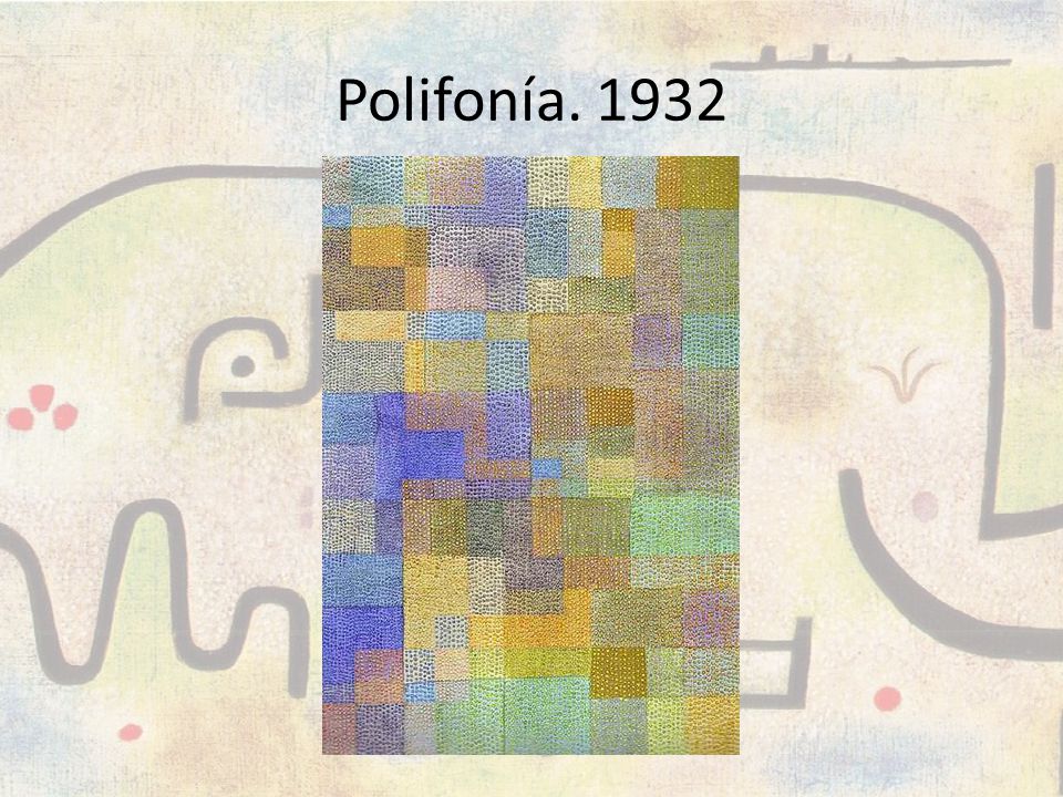 Polifonía. 1932