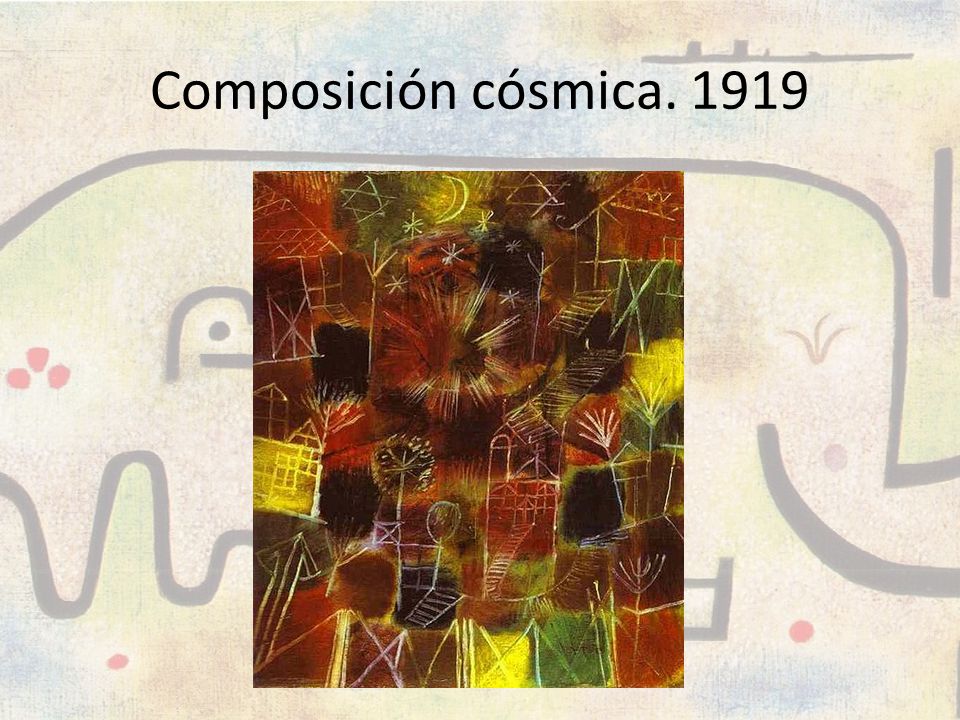 Composición cósmica. 1919
