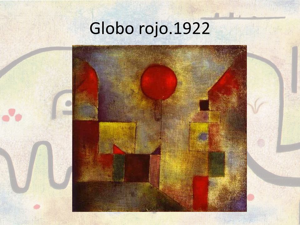 Globo rojo.1922