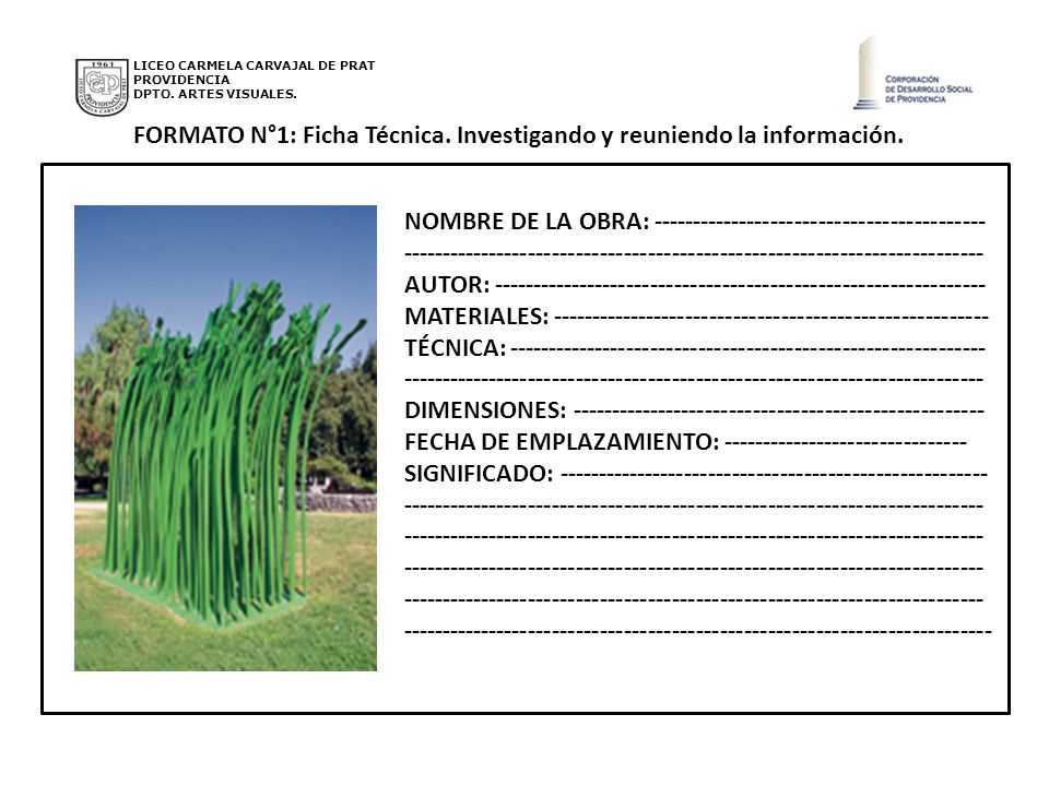 FORMATO N°1: Ficha Técnica. Investigando y reuniendo la información.