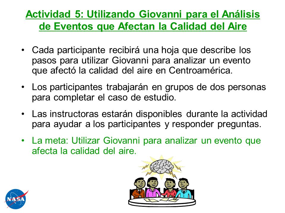 Actividad 5: Utilizando Giovanni para el Análisis de Eventos que Afectan la Calidad del Aire