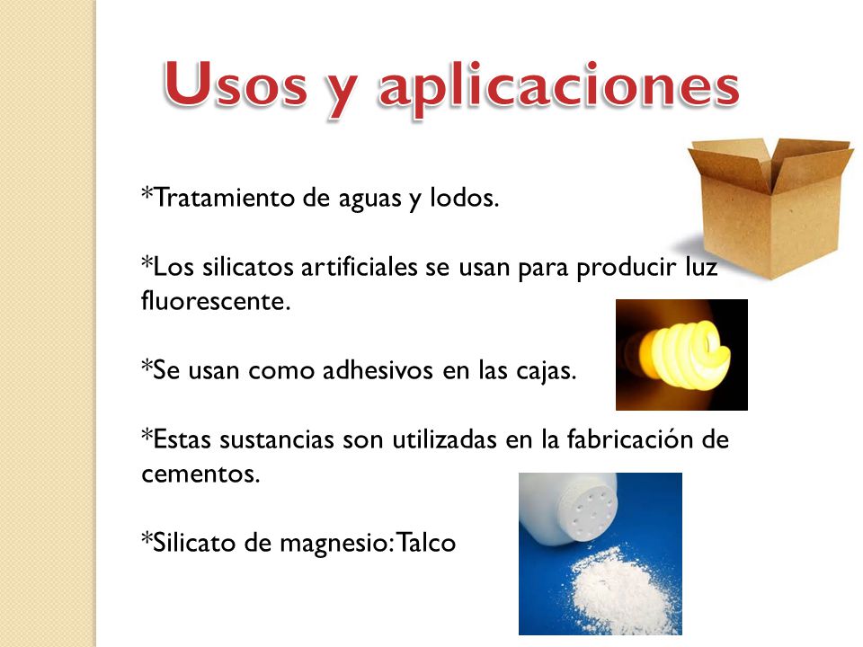 Usos y aplicaciones *Tratamiento de aguas y lodos.