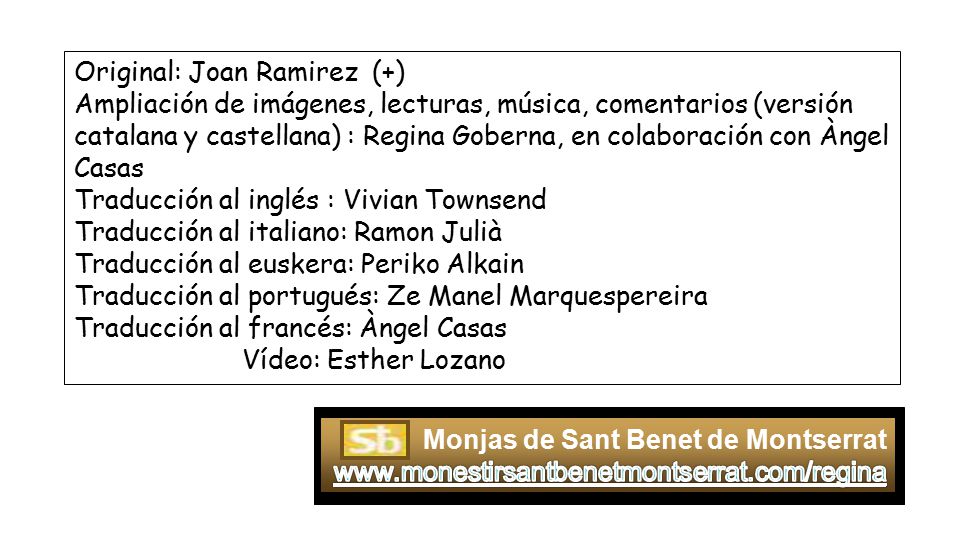 Original: Joan Ramirez (+)