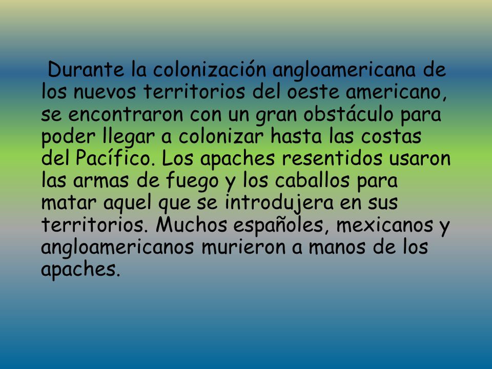 Durante la colonización angloamericana de los nuevos territorios del oeste americano, se encontraron con un gran obstáculo para poder llegar a colonizar hasta las costas del Pacífico.