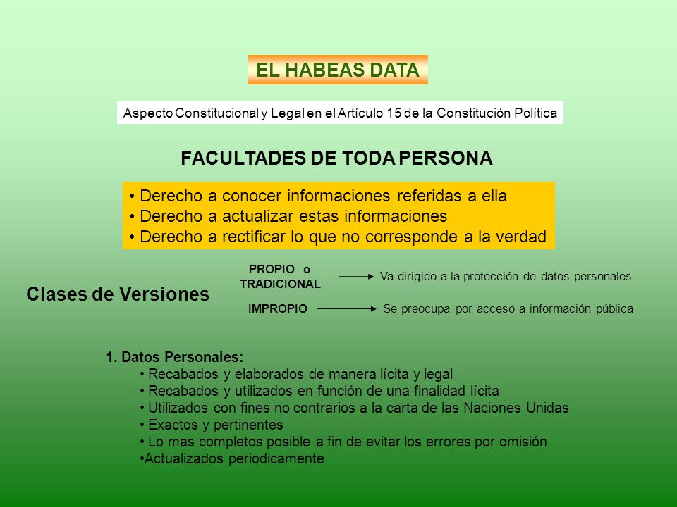 FACULTADES DE TODA PERSONA
