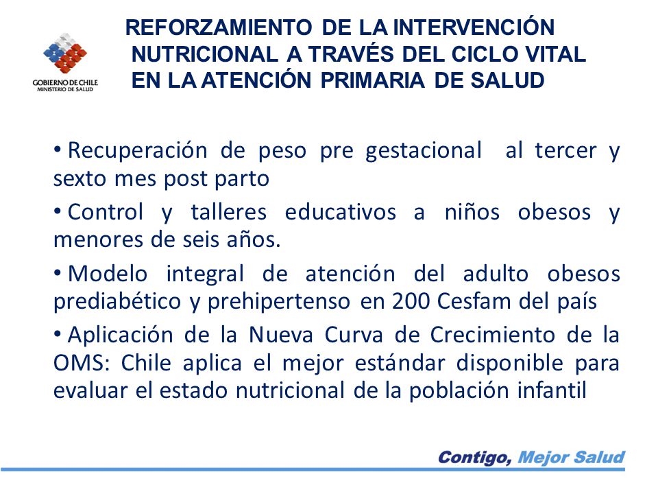 Recuperación de peso pre gestacional al tercer y sexto mes post parto