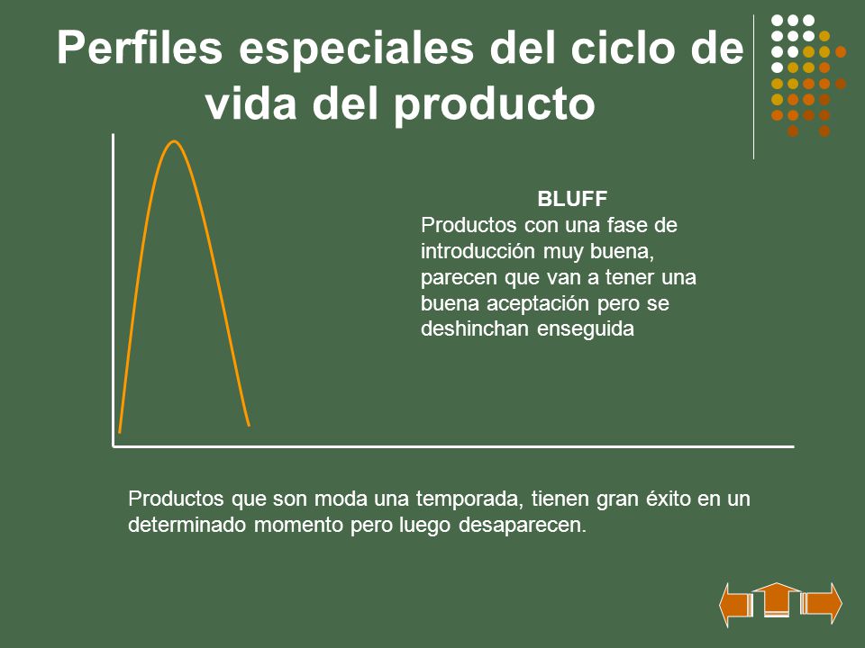 Perfiles especiales del ciclo de vida del producto
