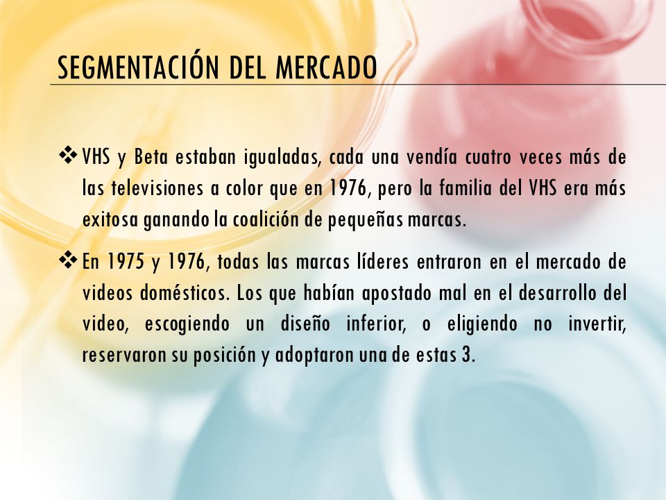 Segmentación del mercado