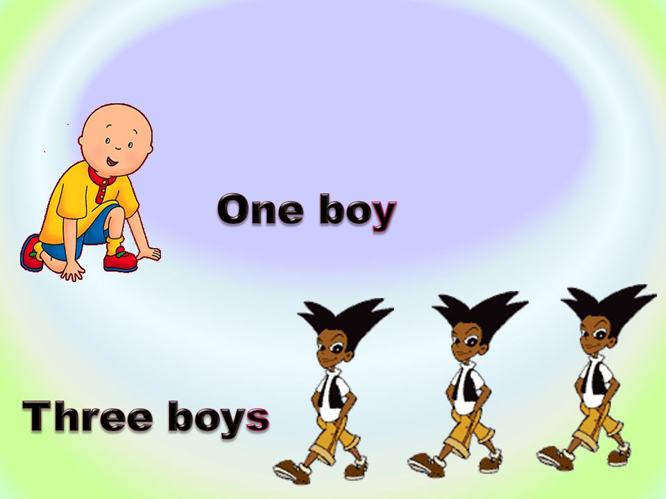One boy Three boys