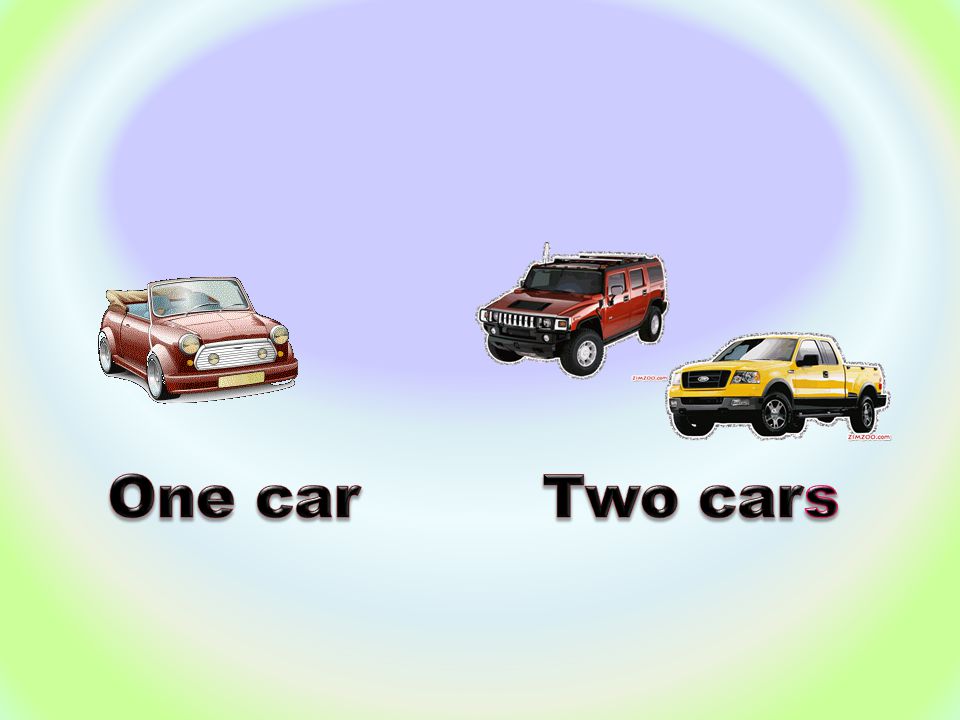 One car Two cars