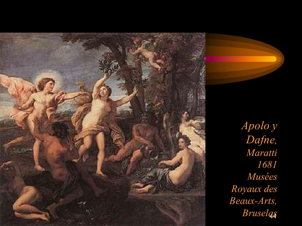 Apolo y Dafne, Maratti 1681 Musées Royaux des Beaux-Arts, Bruselas