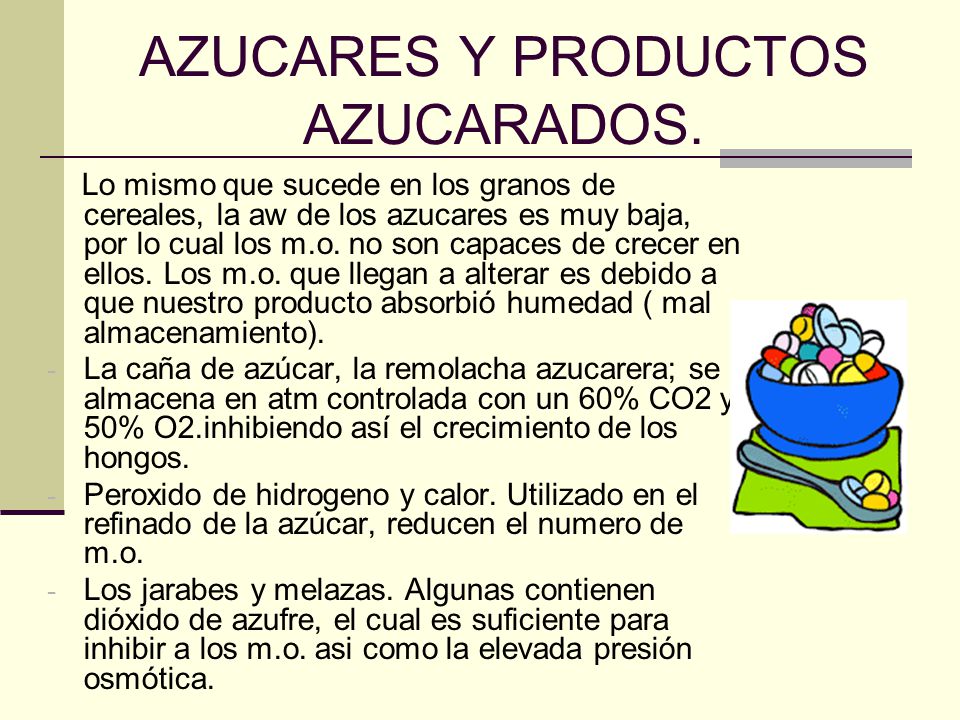 AZUCARES Y PRODUCTOS AZUCARADOS.