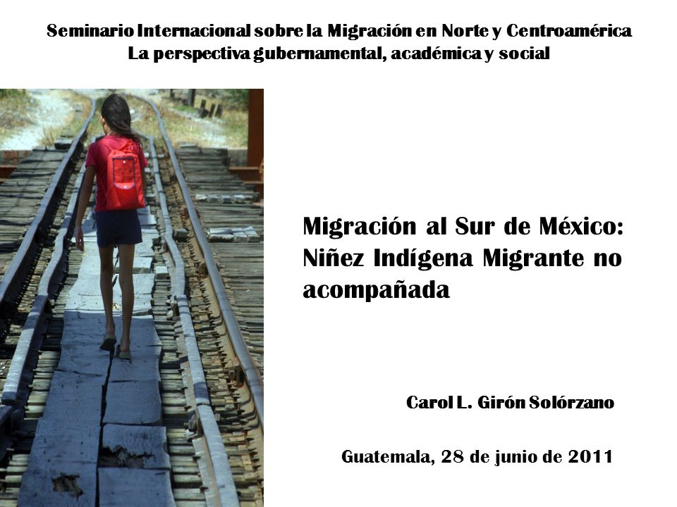Migración al Sur de México: Niñez Indígena Migrante no acompañada
