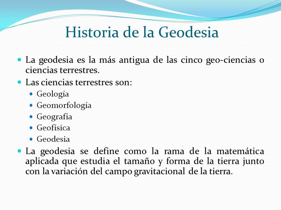 Historia de la Geodesia