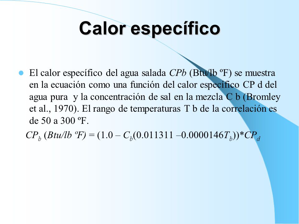 Calor específico