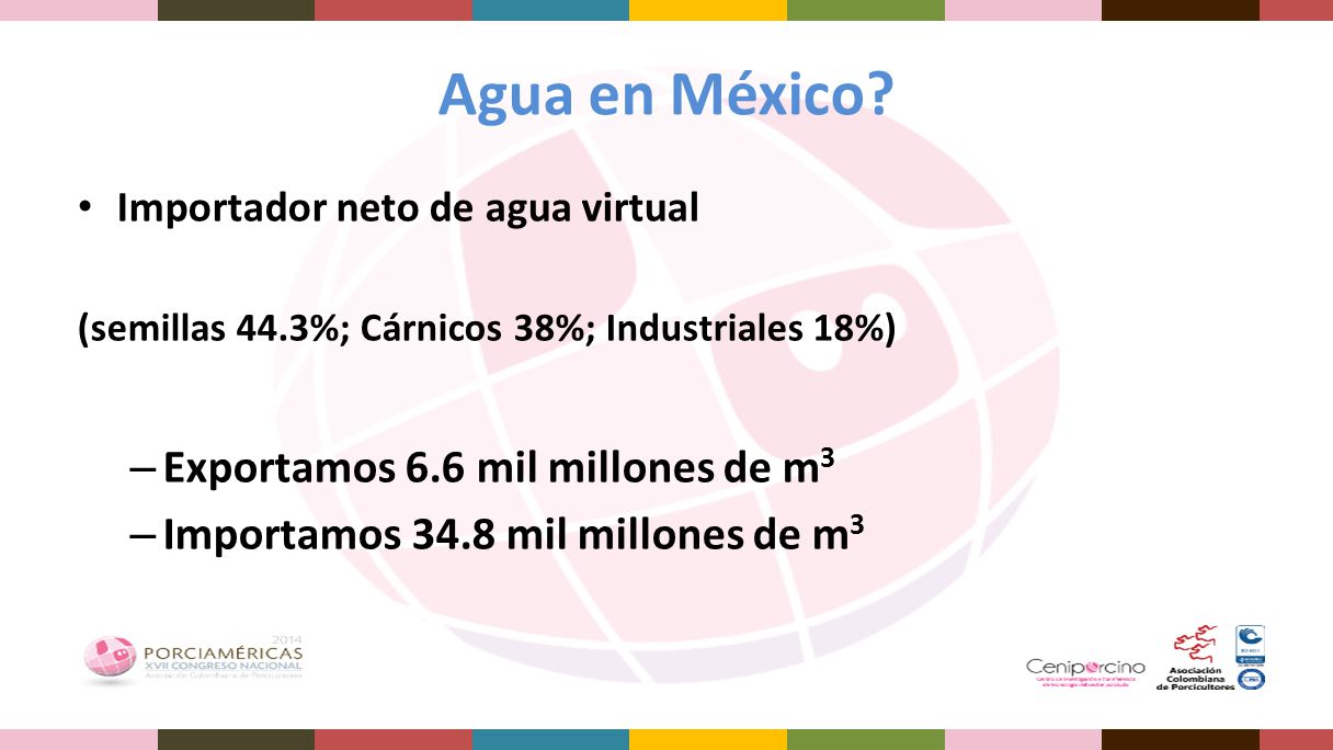 Agua en México Exportamos 6.6 mil millones de m3