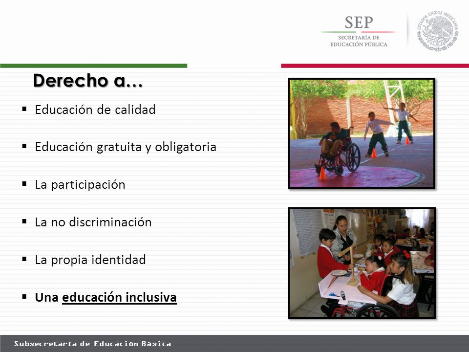 Derecho a… Educación de calidad Educación gratuita y obligatoria