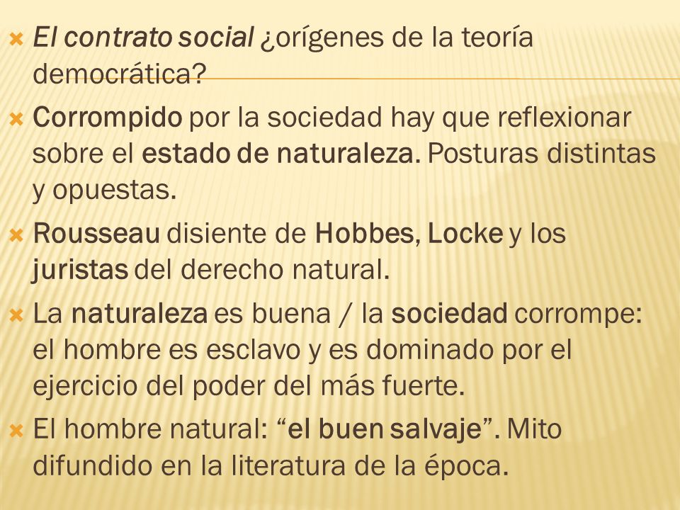 El contrato social ¿orígenes de la teoría democrática