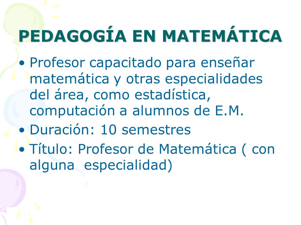 PEDAGOGÍA EN MATEMÁTICA
