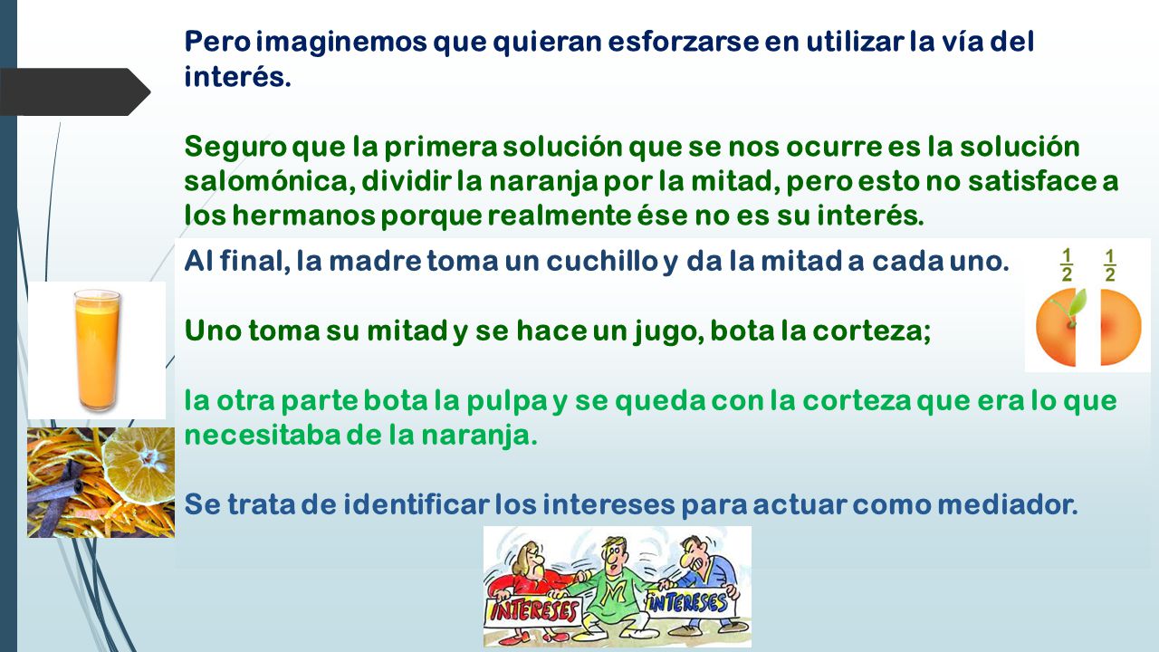 Pero imaginemos que quieran esforzarse en utilizar la vía del interés.