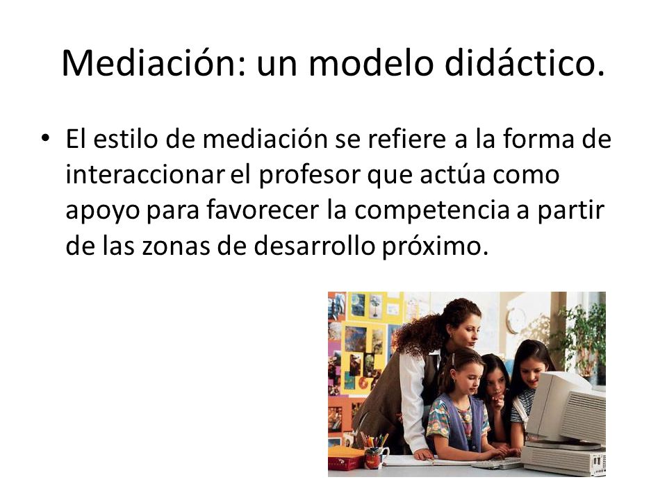 Mediación: un modelo didáctico.