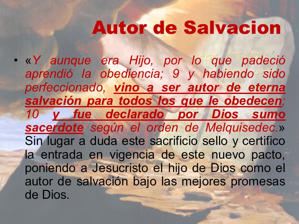 Autor de Salvacion